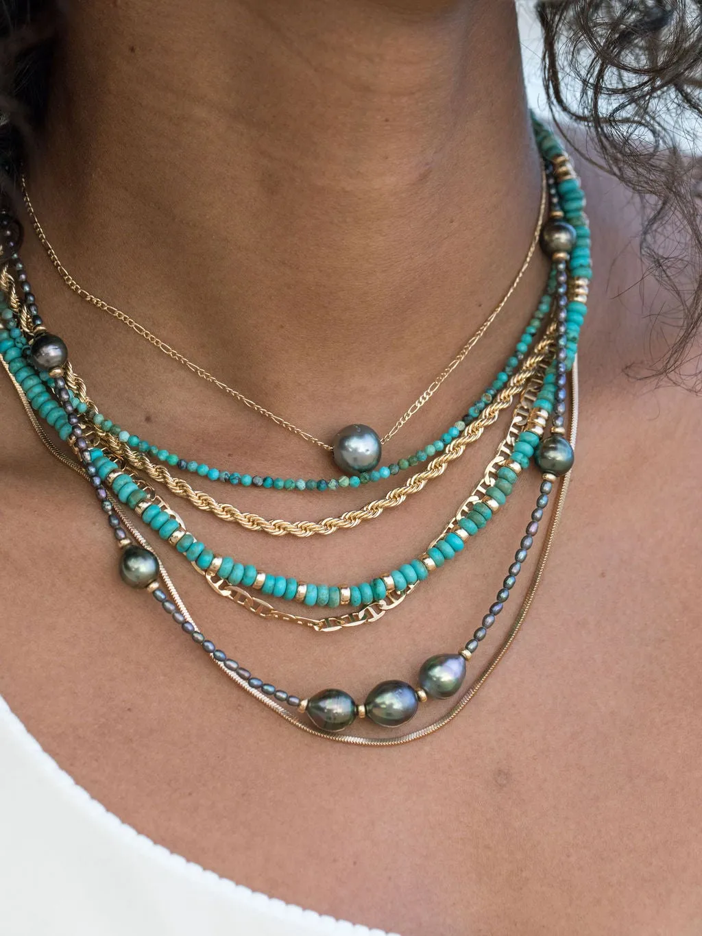 Single Floating Tahitian Pearl Necklace - Miliani