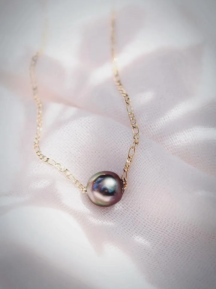 Single Floating Tahitian Pearl Necklace - Miliani