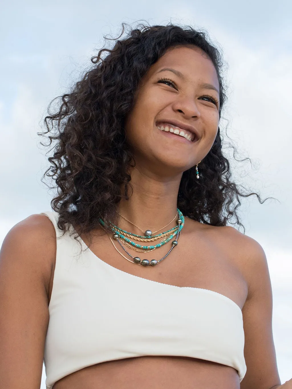 Single Floating Tahitian Pearl Necklace - Miliani