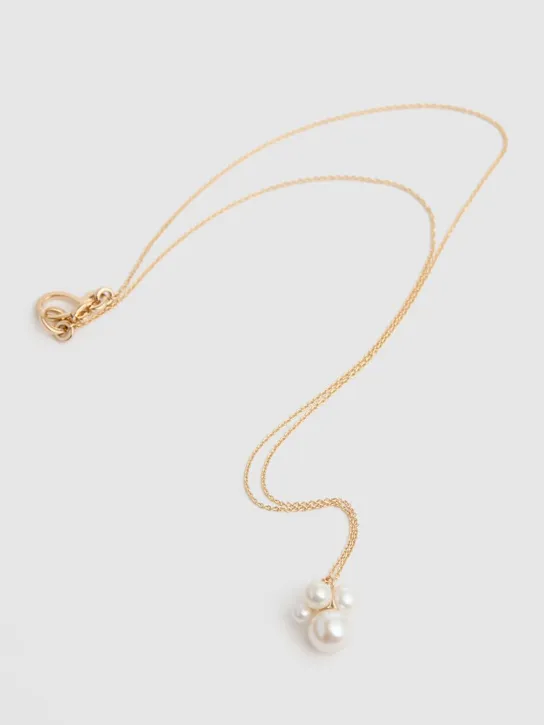 Sophie Bille Brahe   Bisou Simple 14kt &amp; pearl necklace 