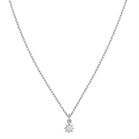 Stella Necklace | Sterling Silver | White Zircon