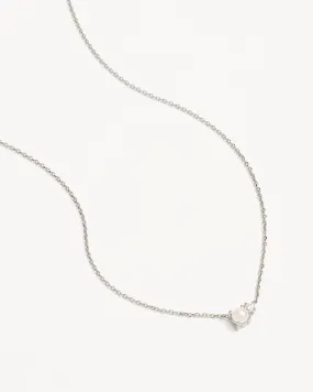 Sterling Silver Serenely Yours Pearl Necklace