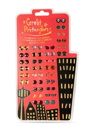 SUPERHERO STICKER EARRINGS