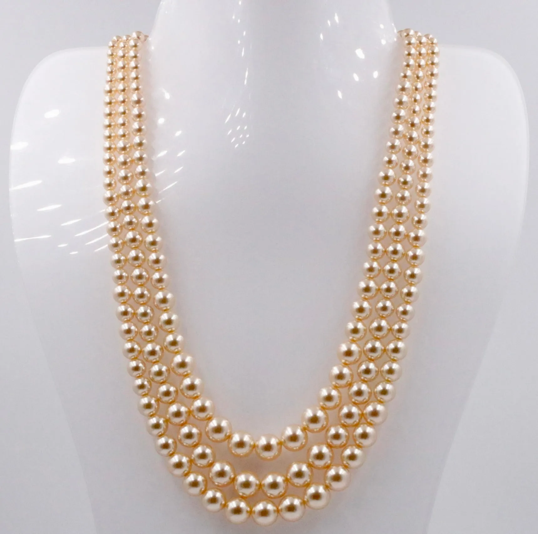 Swarovski Pearl Necklace Layered Necklace Beaded Necklace Pearl Beaded Necklace Round Necklace Pearl Layered Necklace Swarovski Pearl Beads 4-10mm SKU: 6143357