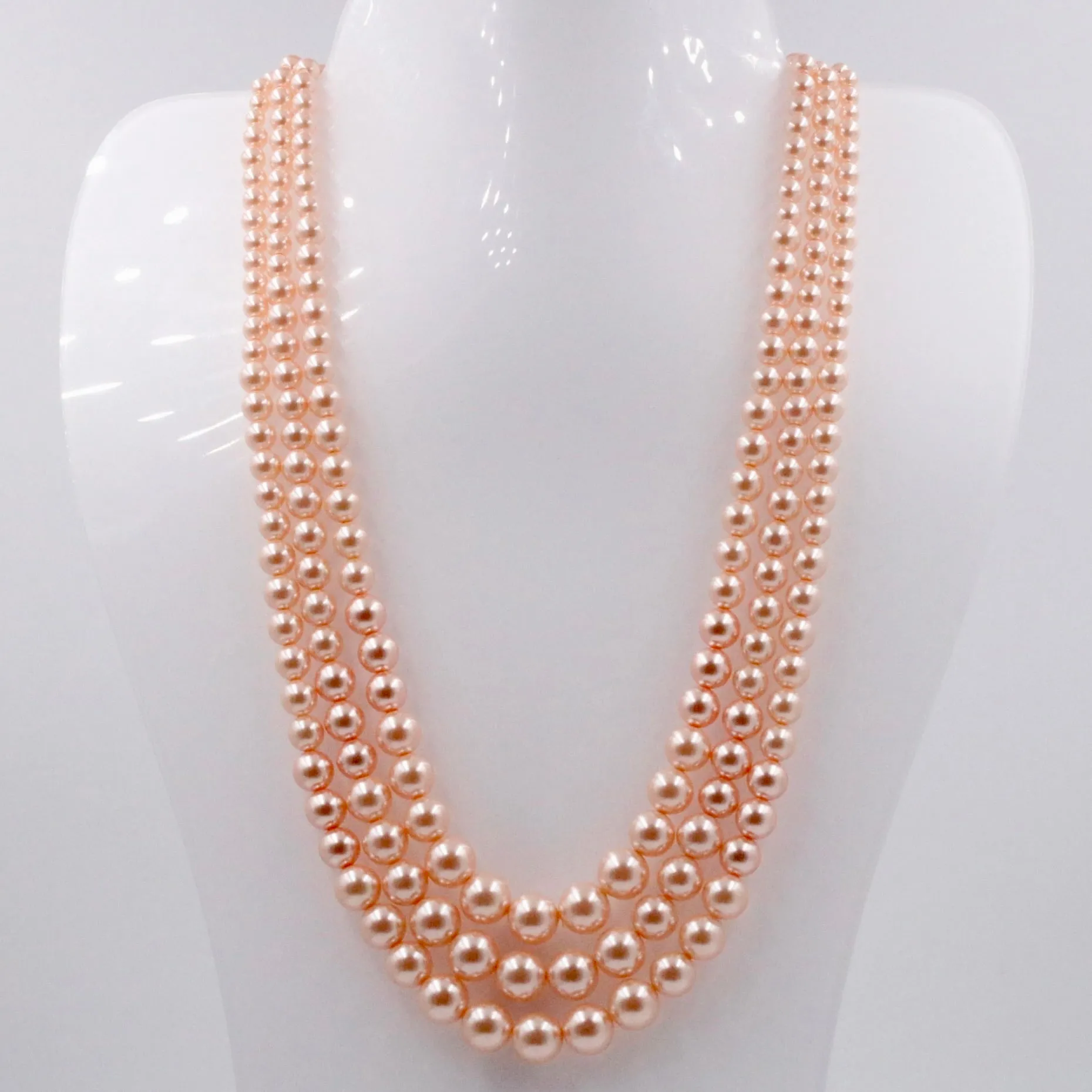 Swarovski Pearl Necklace Layered Necklace Beaded Necklace Pearl Beaded Necklace Round Necklace Pearl Layered Necklace Swarovski Pearl Beads 4-10mm SKU: 6143357