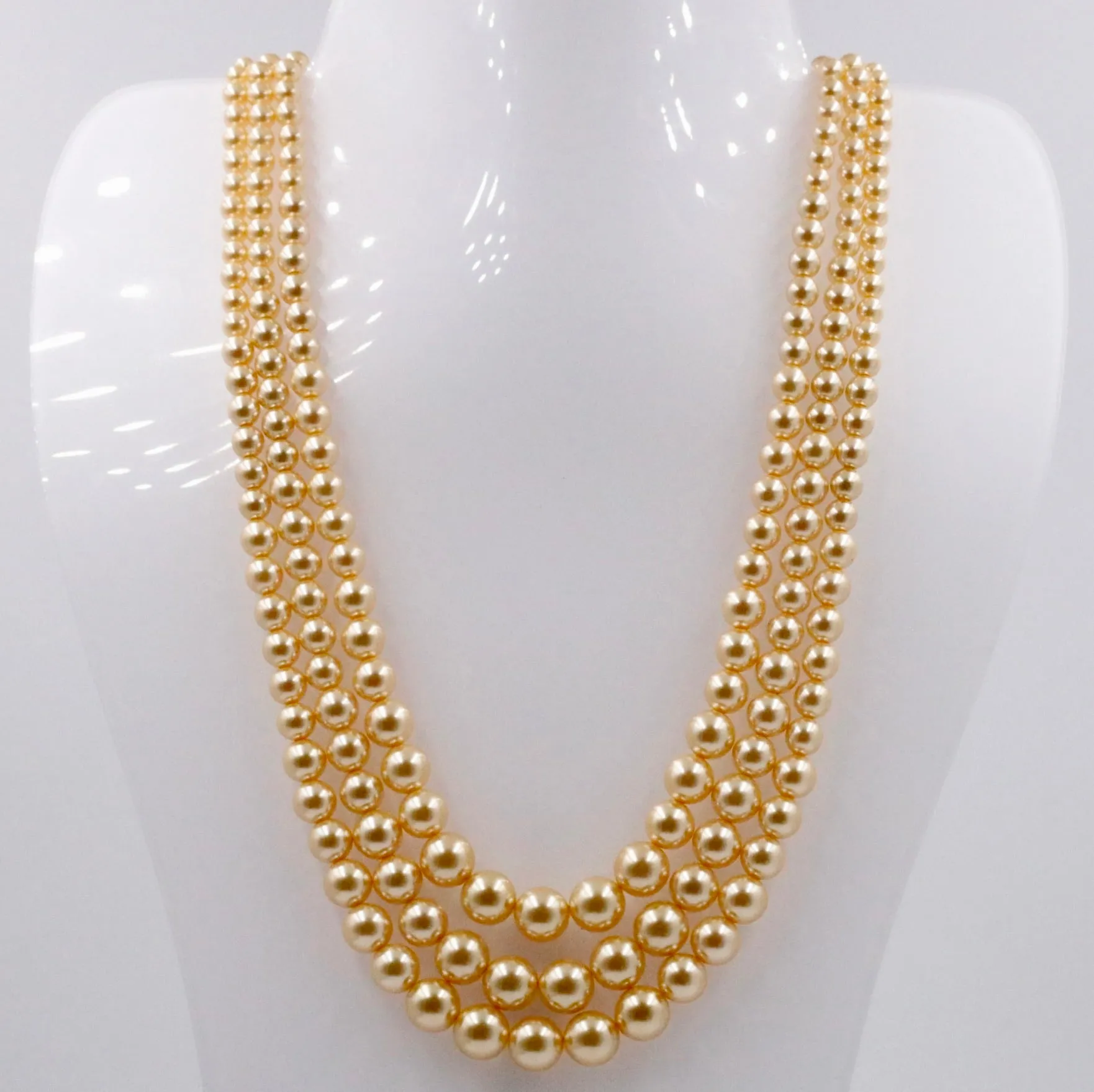 Swarovski Pearl Necklace Layered Necklace Beaded Necklace Pearl Beaded Necklace Round Necklace Pearl Layered Necklace Swarovski Pearl Beads 4-10mm SKU: 6143357