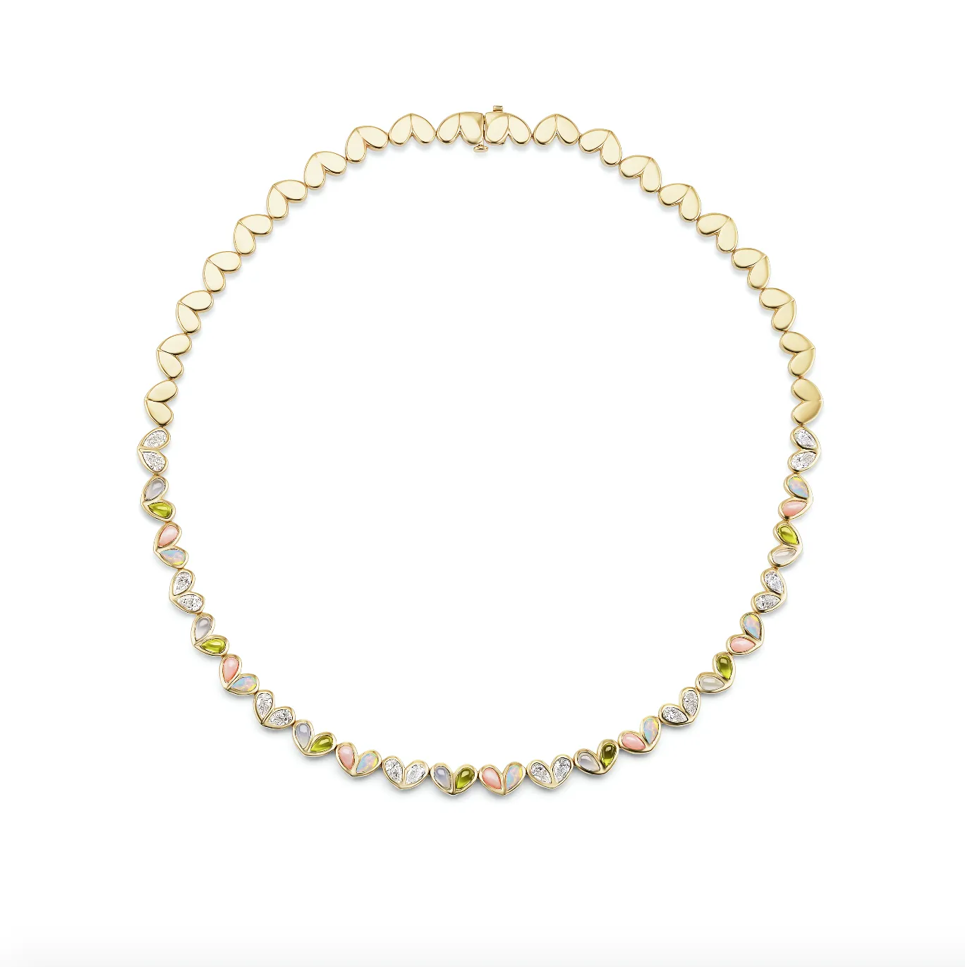 Sweetheart Tennis Necklace Pastels