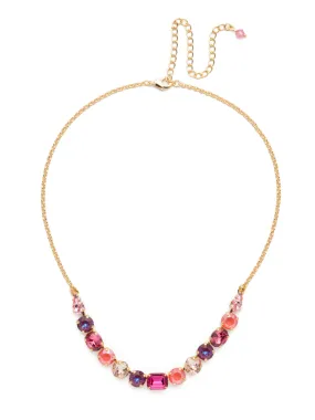 Tansy Half Line Tennis Necklace - NDQ14BGBGA