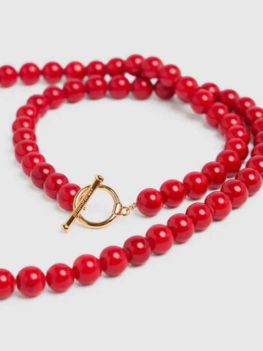 Timeless Pearly   Faux pearl heart necklace 