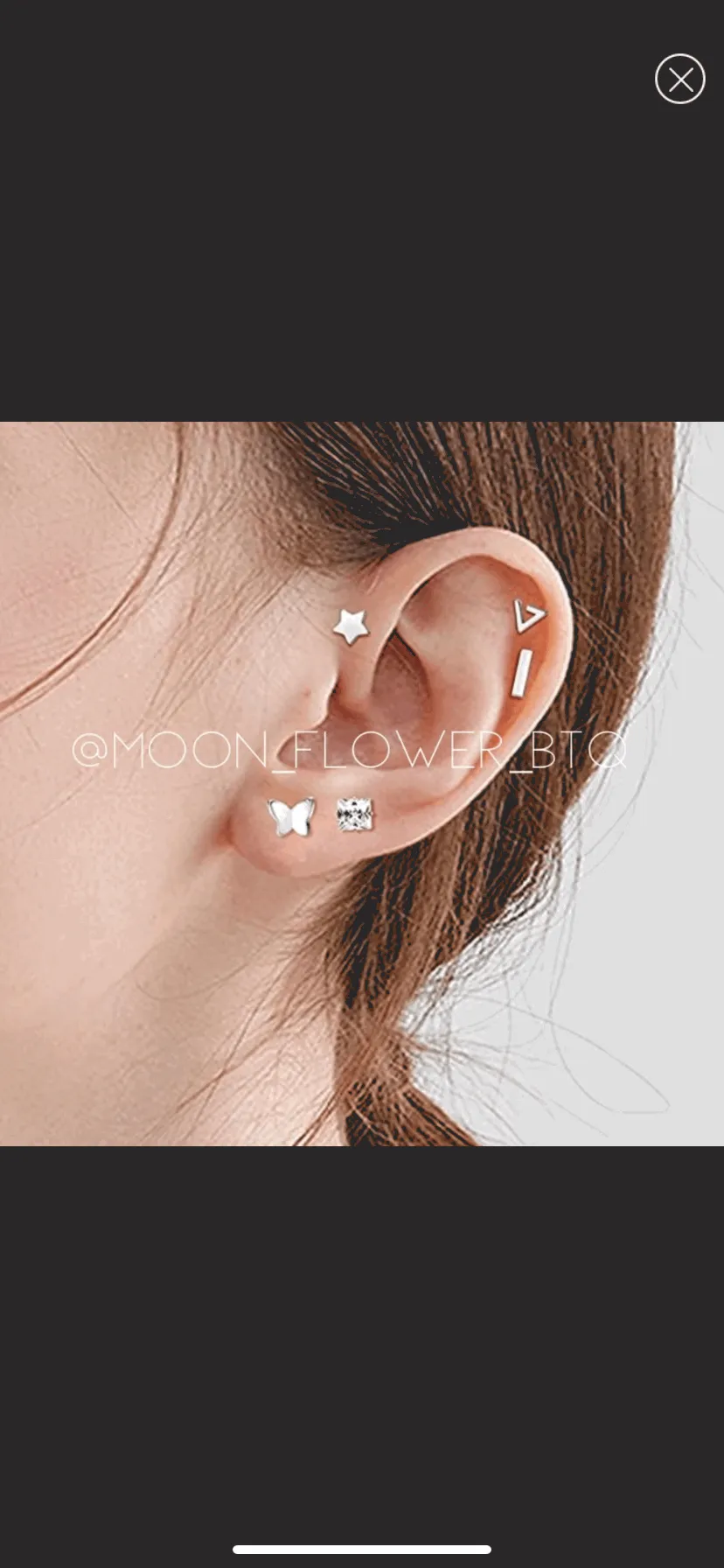 Tiny Silver Bar Earrings