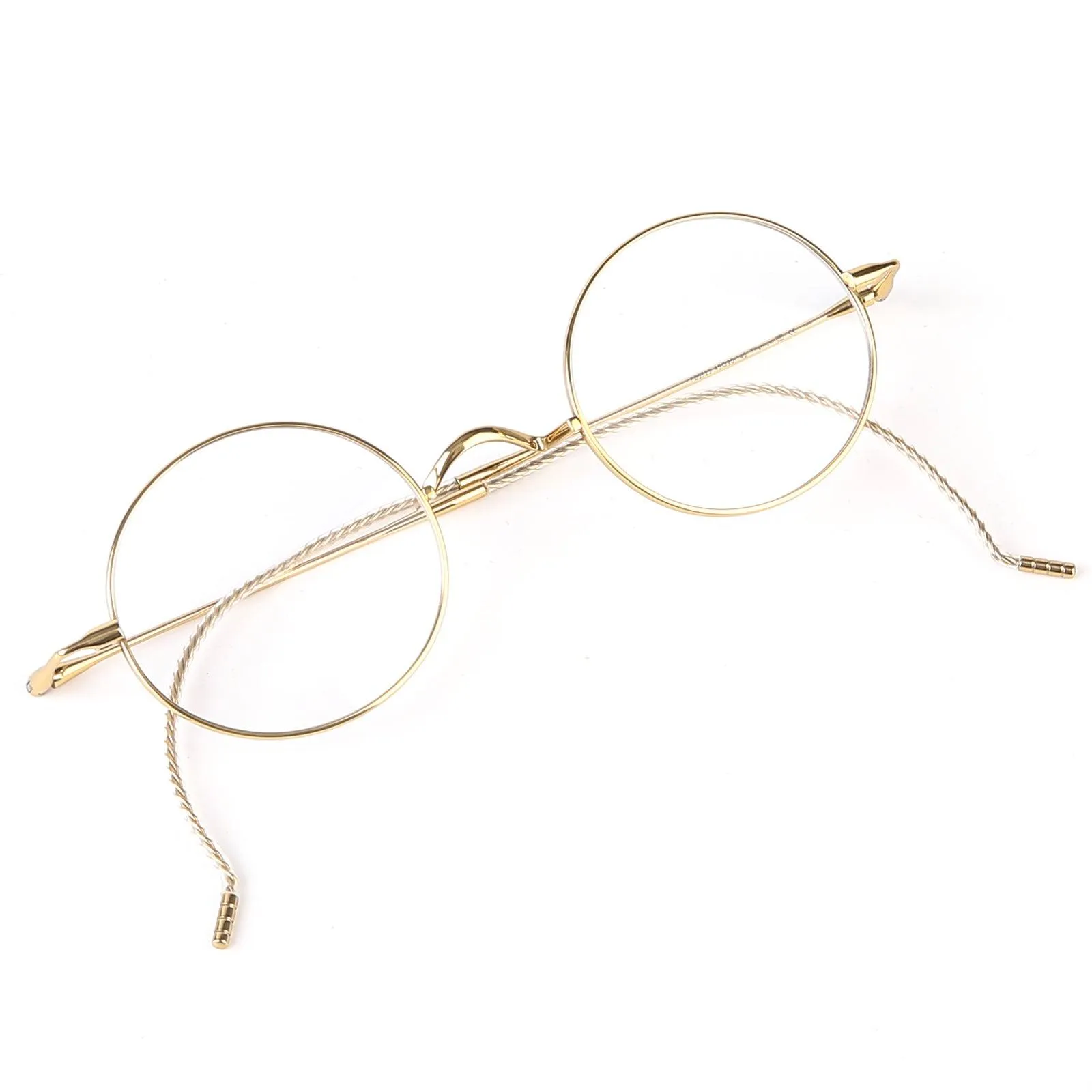 Titanium Wire Rim Glasses - No Nose Pads A185725