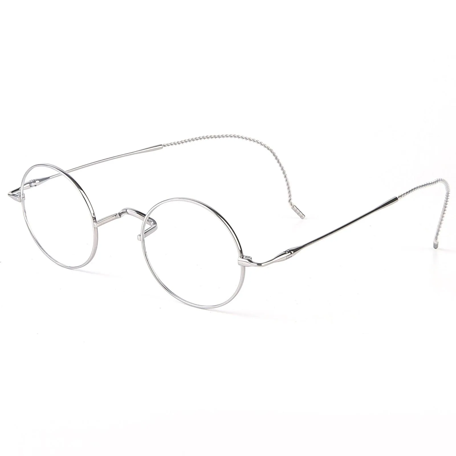 Titanium Wire Rim Glasses - No Nose Pads A185725