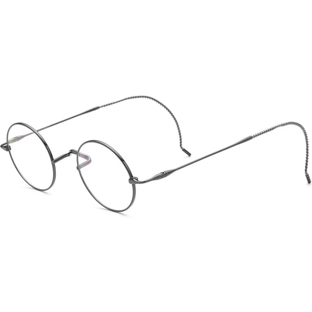 Titanium Wire Rim Glasses - No Nose Pads A185725
