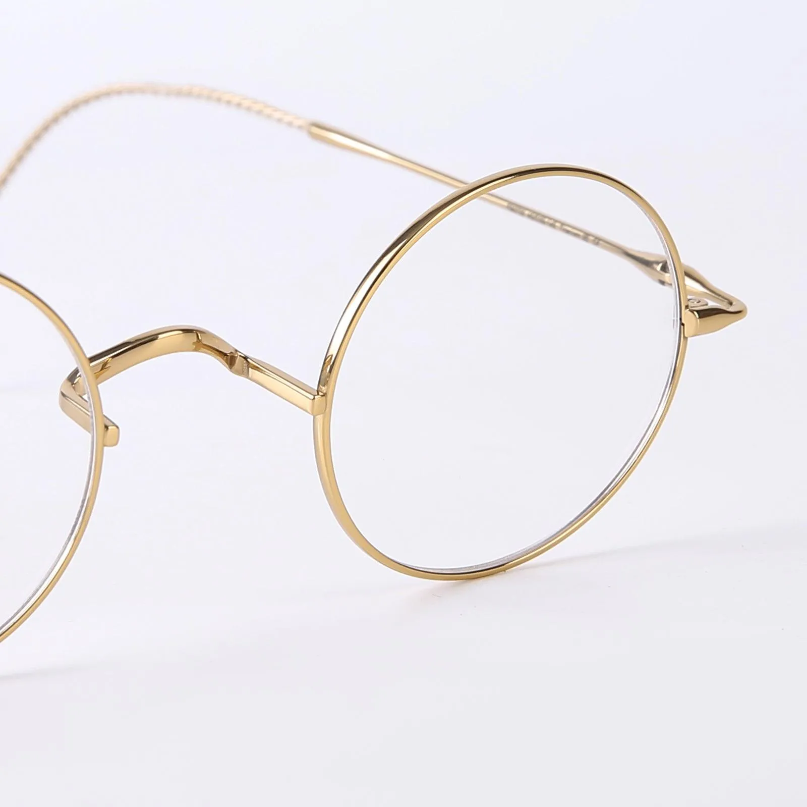 Titanium Wire Rim Glasses - No Nose Pads A185725