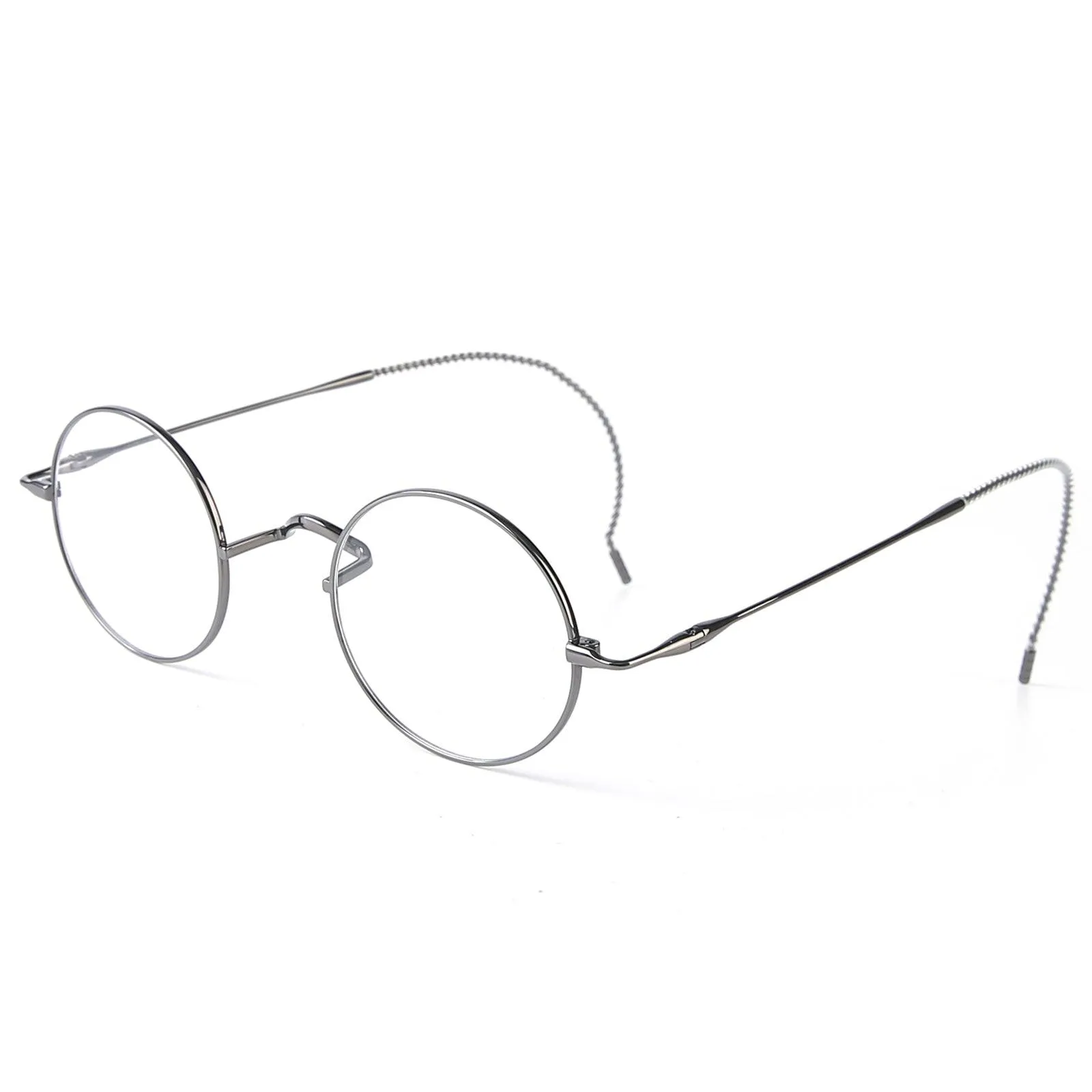 Titanium Wire Rim Glasses - No Nose Pads A185725