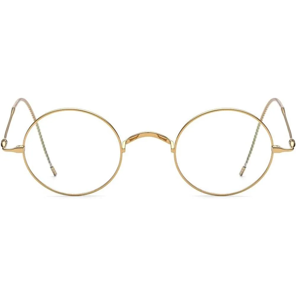 Titanium Wire Rim Glasses - No Nose Pads A185725