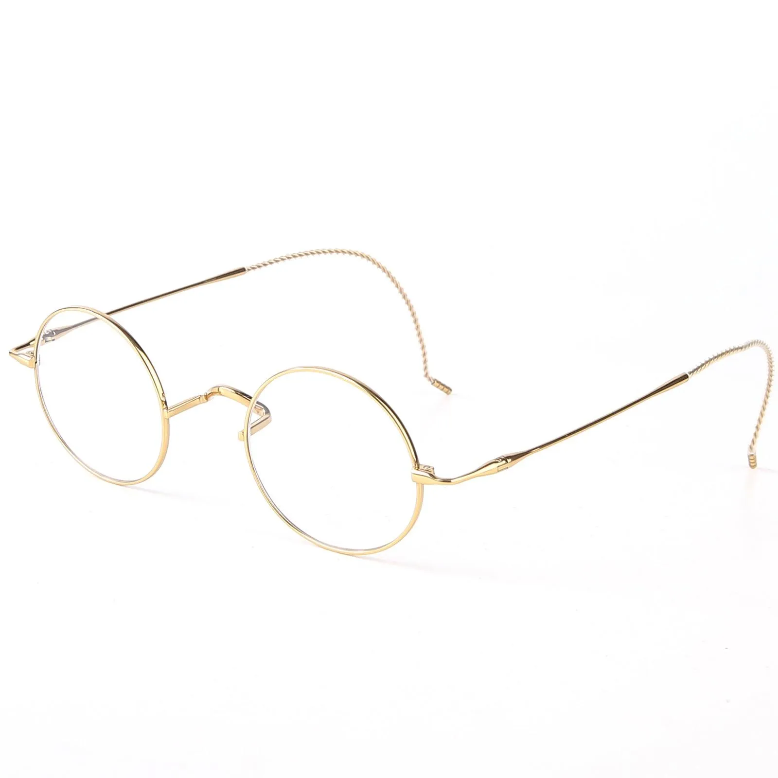 Titanium Wire Rim Glasses - No Nose Pads A185725