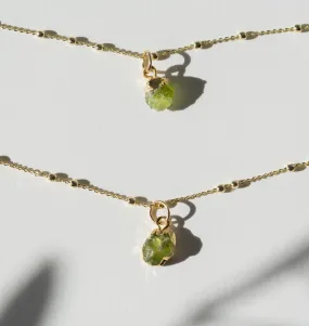 TS August Peridot Necklace