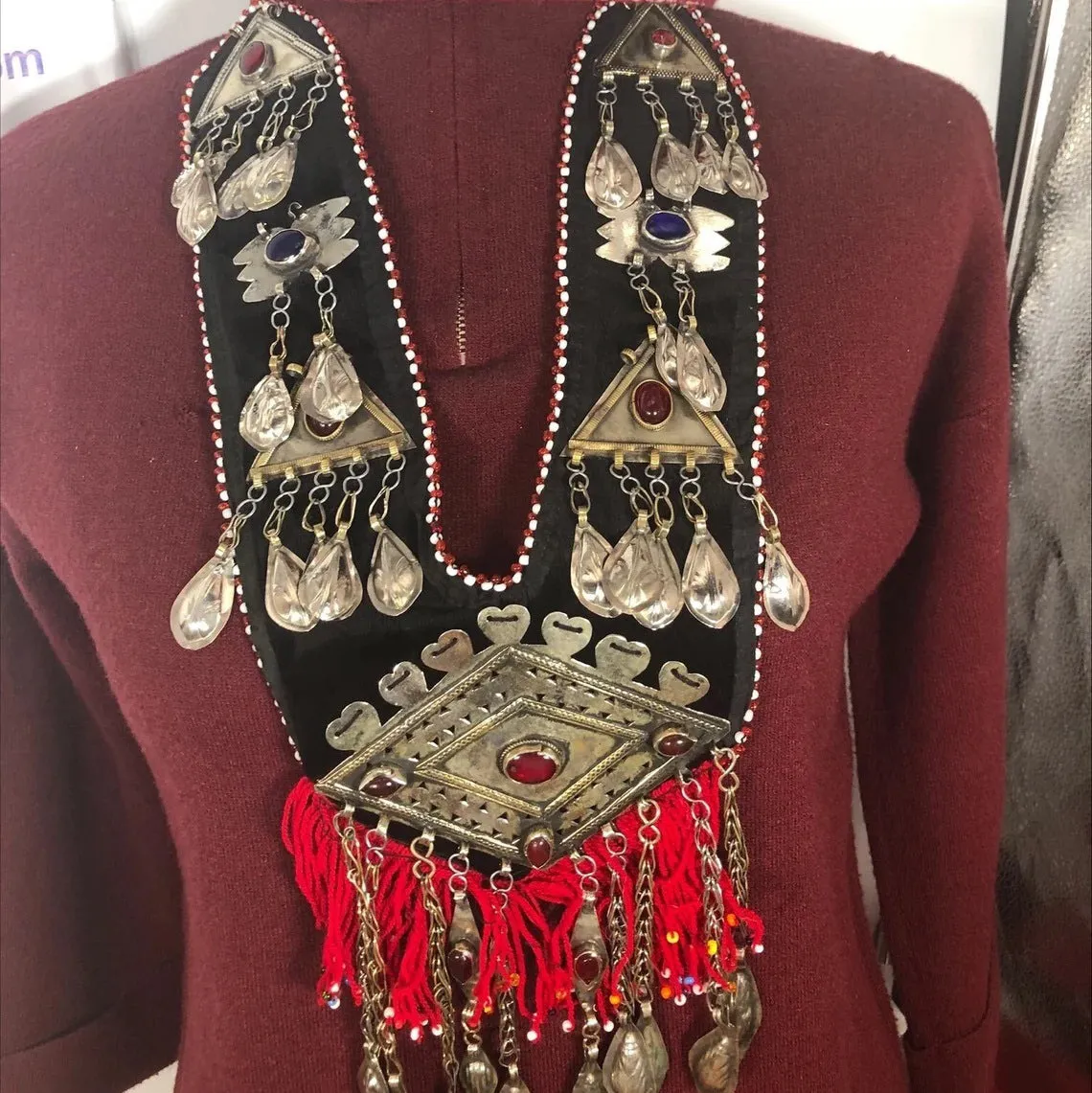 Turkmen Necklace Made With Old Pieces