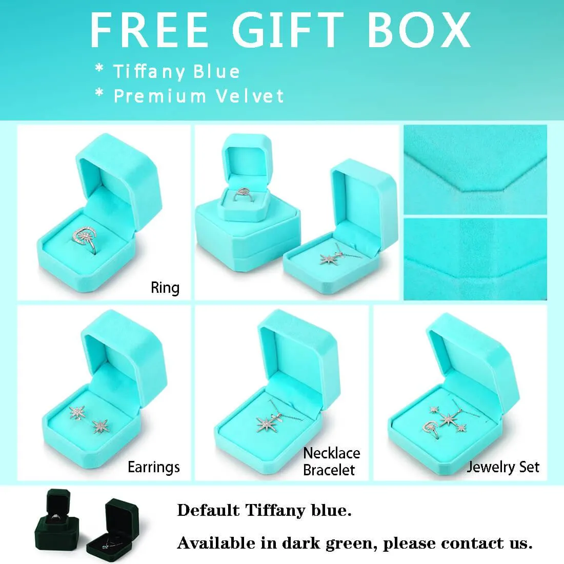 Turtle Birthstone May Emerald Jewelry Set 3PCS Women Girls Birthday Gift