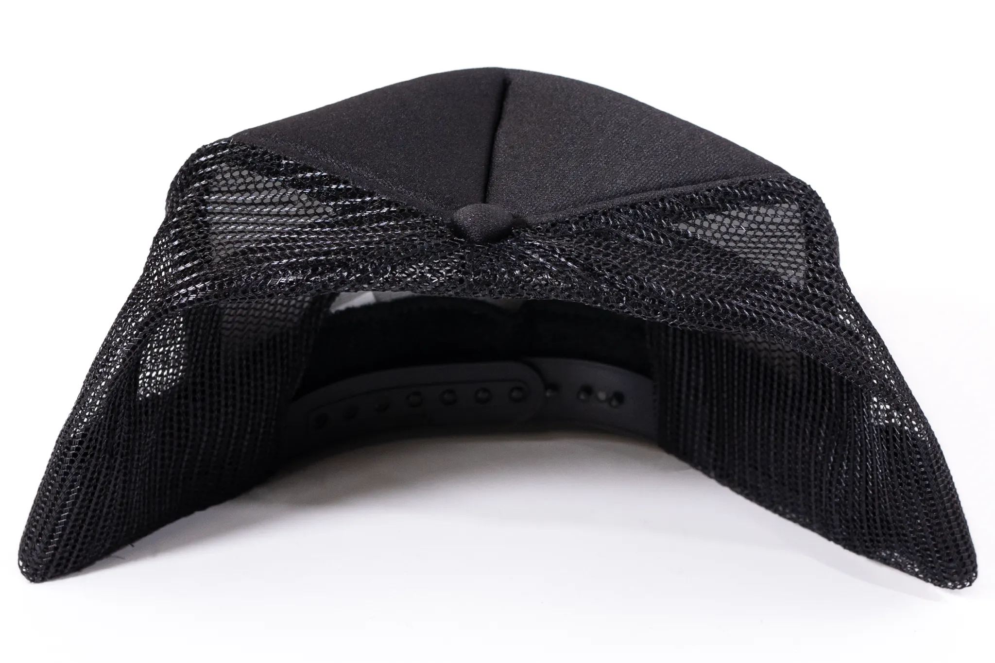 ULTP Trucker Hat BLACK Hat WHITE Logo