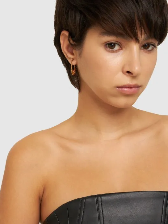 Versace   Safety pin Medusa earrings 