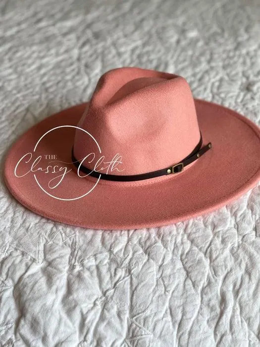 Wide Brimmed Felt Hat