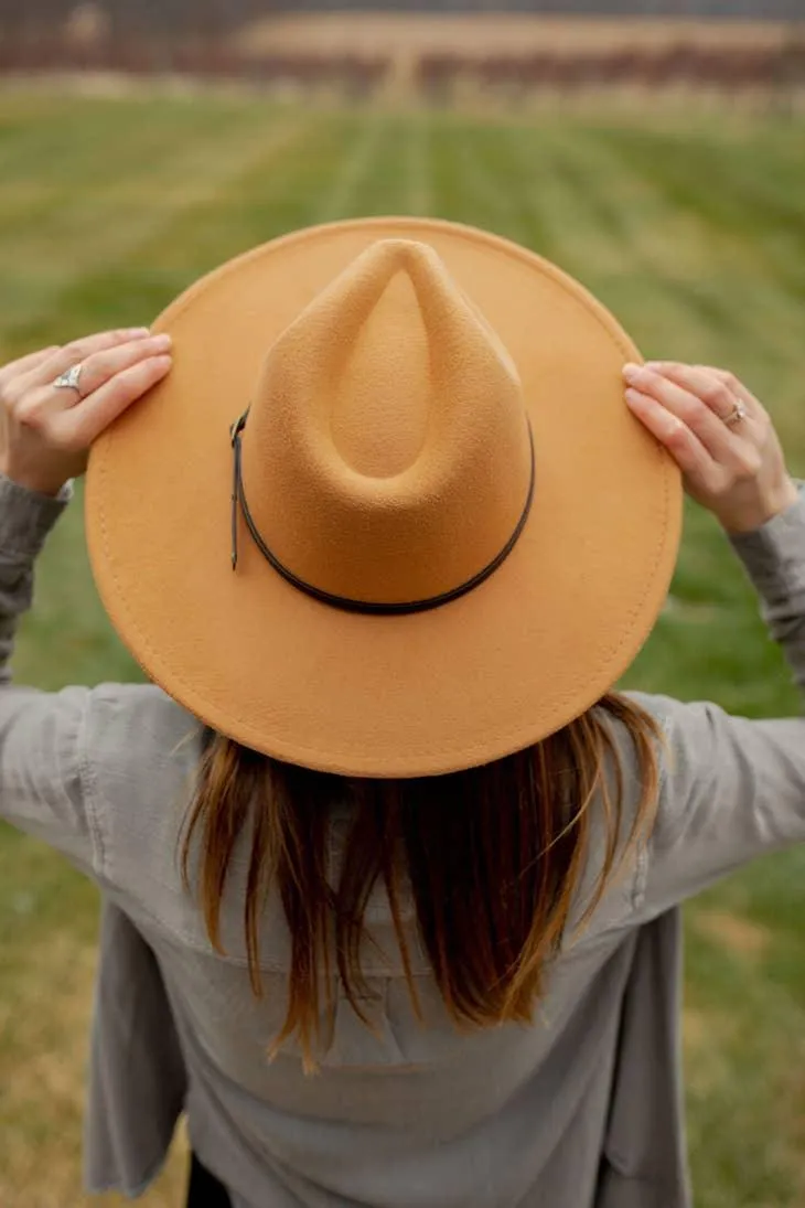 Wide Brimmed Felt Hat
