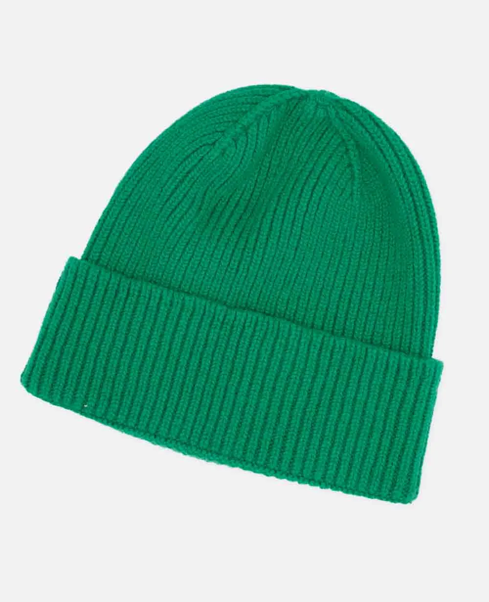 WOLL-KASCHMIR MÜTZE "LILLE" EMERALD