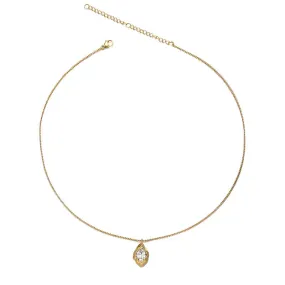Zircon darling pendant necklace