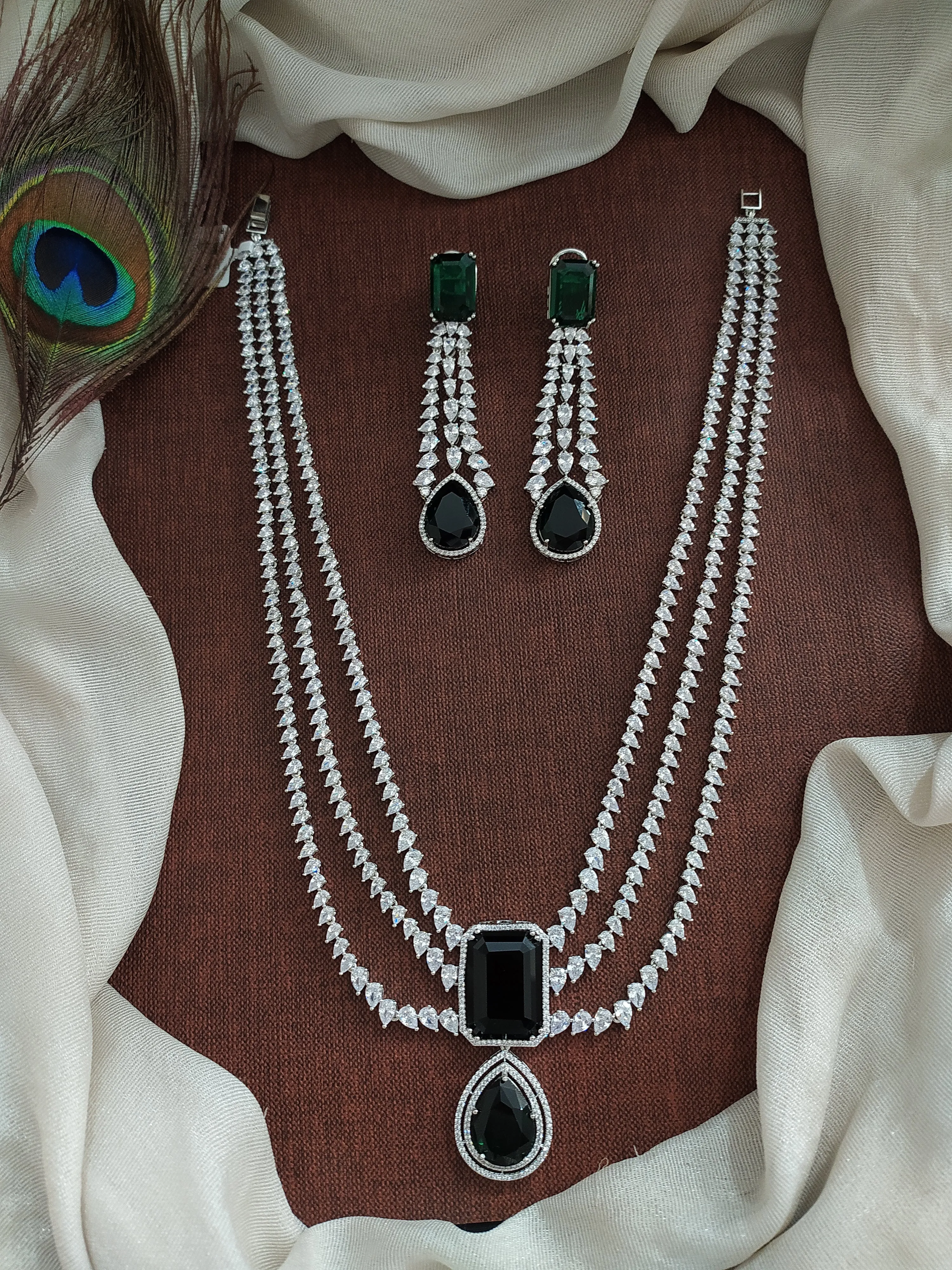 Zircon Double Layered Haram Set