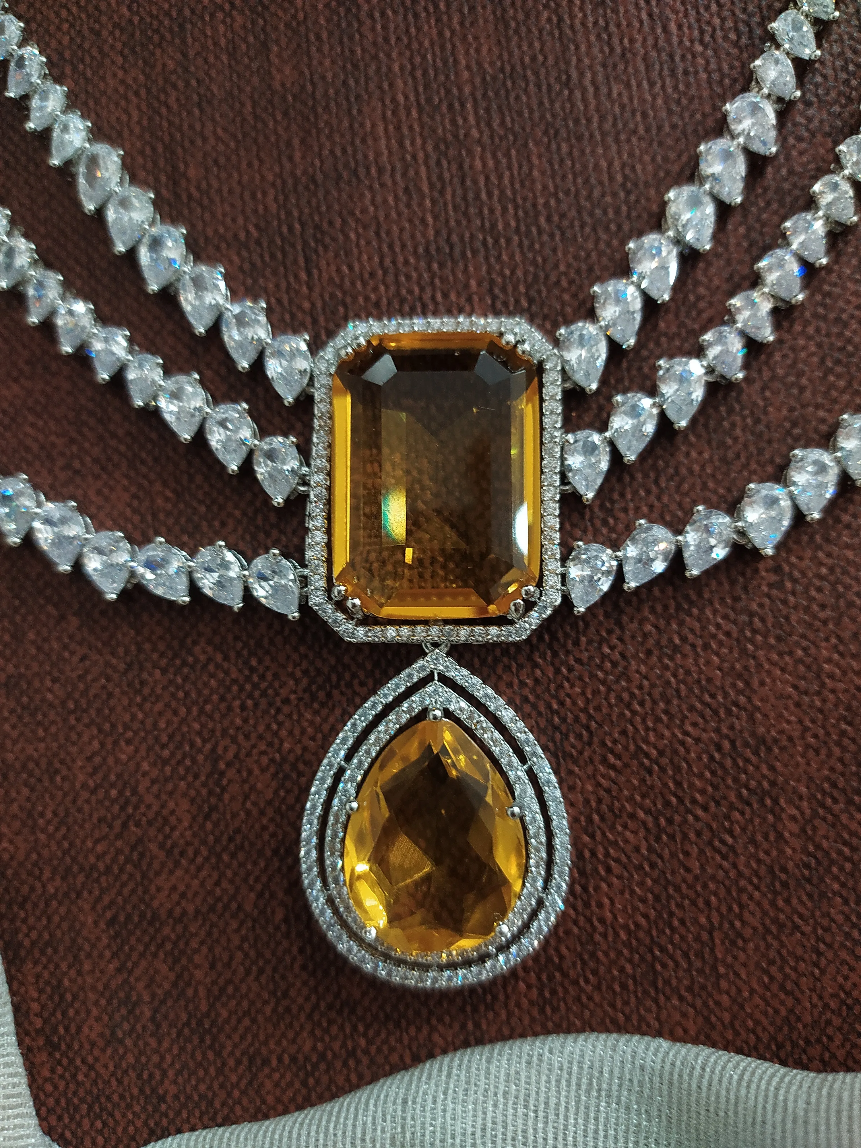 Zircon Double Layered Haram Set