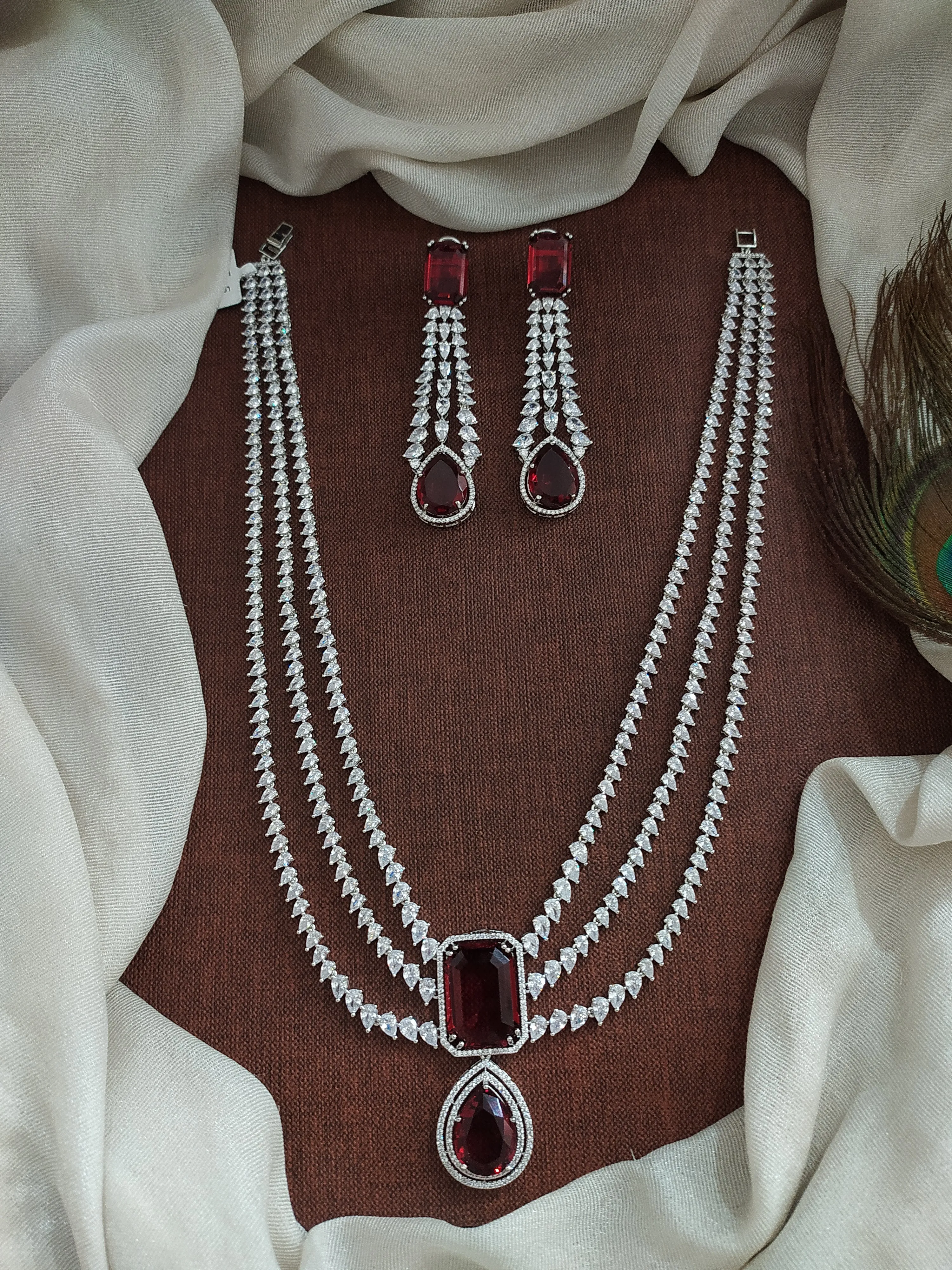 Zircon Double Layered Haram Set