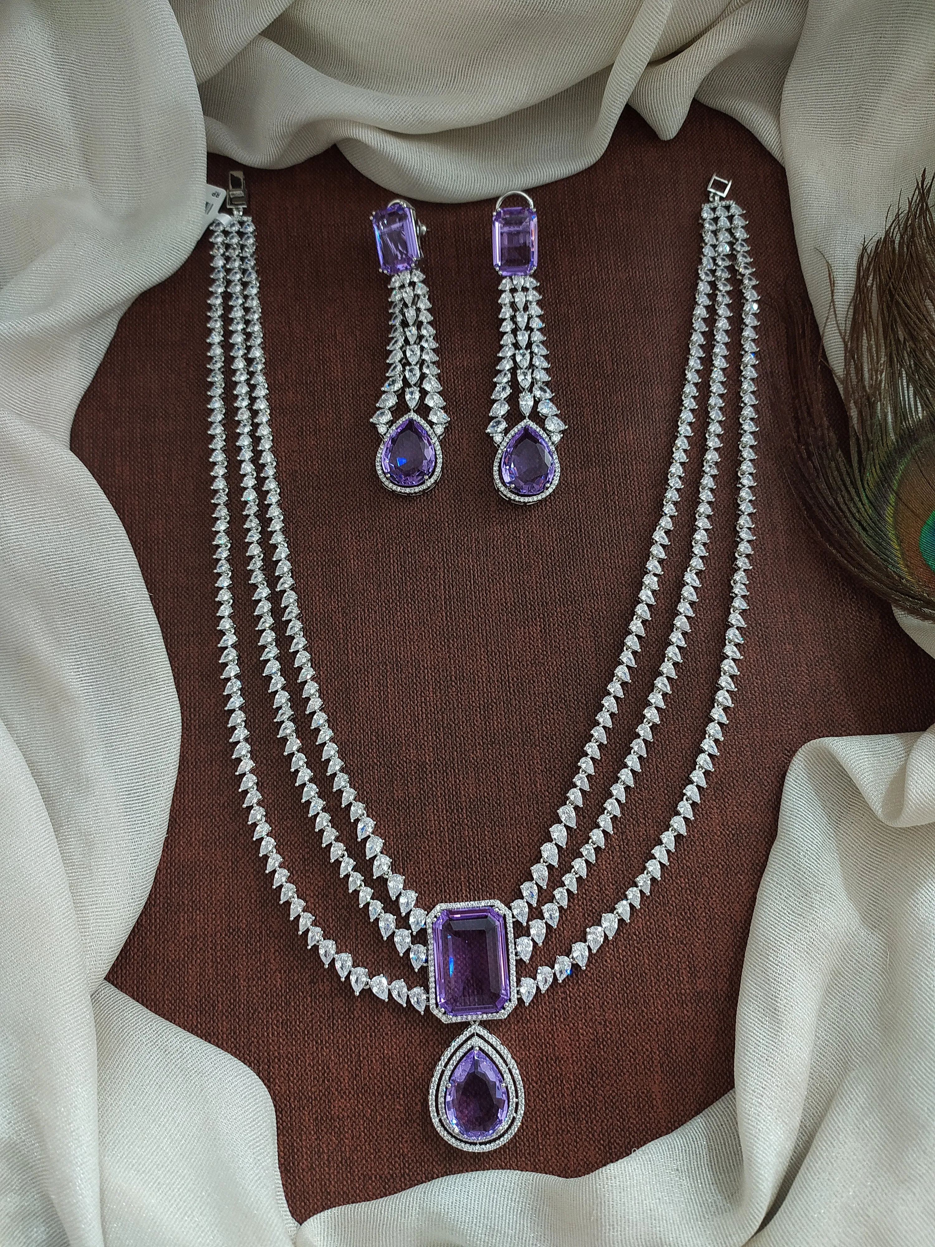 Zircon Double Layered Haram Set